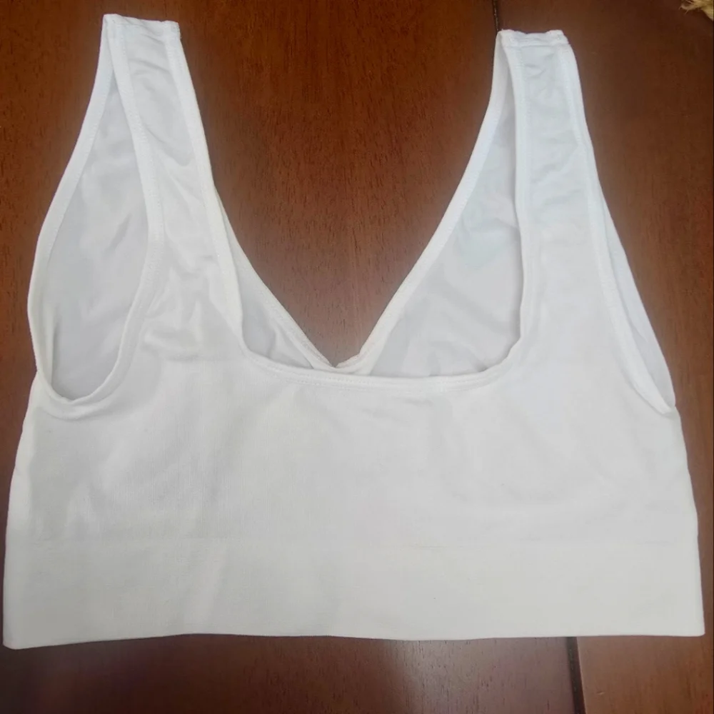 Seamless White Wireless Comfort Bras - Pack of 3